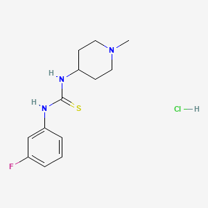 1-(3-Fluorophenyl)-3-(1-methylpiperidin-4-yl)thiourea;hydrochloride