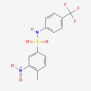 4-methyl-3-nitro-N-[4-(trifluoromethyl)phenyl]benzenesulfonamide