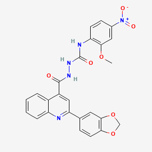 2-{[2-(1,3-benzodioxol-5-yl)-4-quinolinyl]carbonyl}-N-(2-methoxy-4-nitrophenyl)hydrazinecarboxamide