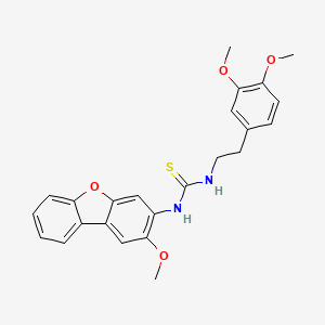 N-[2-(3,4-dimethoxyphenyl)ethyl]-N'-(2-methoxydibenzo[b,d]furan-3-yl)thiourea