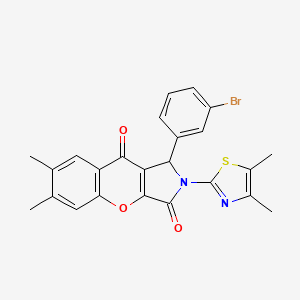 1-(3-bromophenyl)-2-(4,5-dimethyl-1,3-thiazol-2-yl)-6,7-dimethyl-1,2-dihydrochromeno[2,3-c]pyrrole-3,9-dione