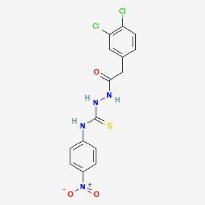 2-[(3,4-dichlorophenyl)acetyl]-N-(4-nitrophenyl)hydrazinecarbothioamide