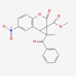 methyl 1-benzoyl-1-methyl-6-nitro-2-oxo-1,7b-dihydrocyclopropa[c]chromene-1a(2H)-carboxylate