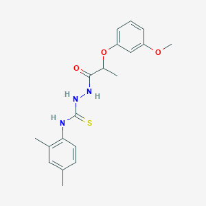 N-(2,4-dimethylphenyl)-2-[2-(3-methoxyphenoxy)propanoyl]hydrazinecarbothioamide