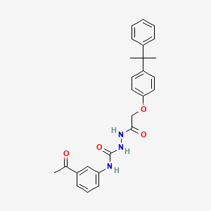 N-(3-acetylphenyl)-2-{[4-(1-methyl-1-phenylethyl)phenoxy]acetyl}hydrazinecarboxamide