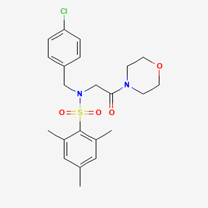 N-(4-chlorobenzyl)-2,4,6-trimethyl-N-[2-(4-morpholinyl)-2-oxoethyl]benzenesulfonamide