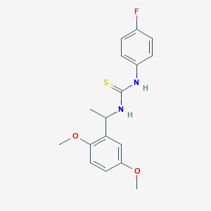 1-[1-(2,5-Dimethoxyphenyl)ethyl]-3-(4-fluorophenyl)thiourea