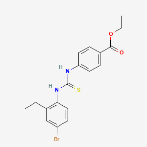 ethyl 4-({[(4-bromo-2-ethylphenyl)amino]carbonothioyl}amino)benzoate