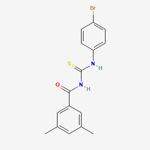 N-[(4-bromophenyl)carbamothioyl]-3,5-dimethylbenzamide