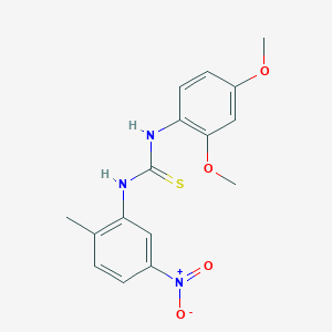 1-(2,4-Dimethoxyphenyl)-3-(2-methyl-5-nitrophenyl)thiourea