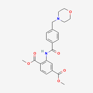 dimethyl 2-{[4-(4-morpholinylmethyl)benzoyl]amino}terephthalate