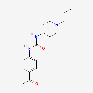 1-(4-Acetylphenyl)-3-(1-propylpiperidin-4-yl)urea