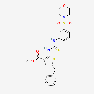 ethyl 5-benzyl-2-[({[3-(4-morpholinylsulfonyl)phenyl]amino}carbonothioyl)amino]-3-thiophenecarboxylate