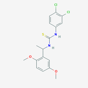 1-(3,4-Dichlorophenyl)-3-[1-(2,5-dimethoxyphenyl)ethyl]thiourea