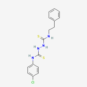 N-(4-chlorophenyl)-N'-(2-phenylethyl)-1,2-hydrazinedicarbothioamide