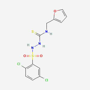 2-[(2,5-dichlorophenyl)sulfonyl]-N-(2-furylmethyl)hydrazinecarbothioamide