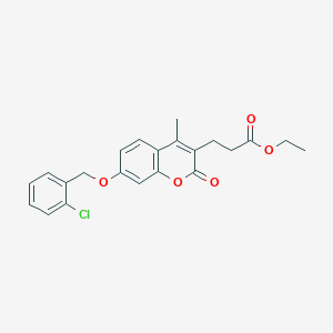 ethyl 3-{7-[(2-chlorobenzyl)oxy]-4-methyl-2-oxo-2H-chromen-3-yl}propanoate