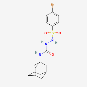 N-1-adamantyl-2-[(4-bromophenyl)sulfonyl]hydrazinecarboxamide