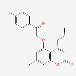 7-methyl-5-[2-(4-methylphenyl)-2-oxoethoxy]-4-propyl-2H-chromen-2-one