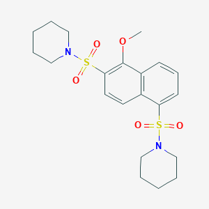 1,1'-[(5-methoxy-1,6-naphthalenediyl)disulfonyl]dipiperidine