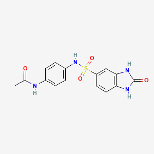 N-(4-{[(2-oxo-2,3-dihydro-1H-benzimidazol-5-yl)sulfonyl]amino}phenyl)acetamide