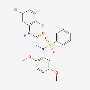 N~1~-(2,5-dichlorophenyl)-N~2~-(2,5-dimethoxyphenyl)-N~2~-(phenylsulfonyl)glycinamide