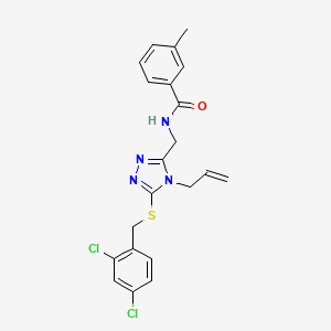 N-({5-[(2,4-dichlorobenzyl)sulfanyl]-4-(prop-2-en-1-yl)-4H-1,2,4-triazol-3-yl}methyl)-3-methylbenzamide