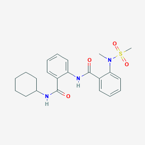 N-{2-[(cyclohexylamino)carbonyl]phenyl}-2-[methyl(methylsulfonyl)amino]benzamide