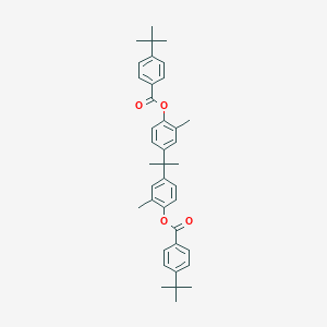 B412389 [4-[2-[4-(4-Tert-butylbenzoyl)oxy-3-methylphenyl]propan-2-yl]-2-methylphenyl] 4-tert-butylbenzoate CAS No. 300669-14-1