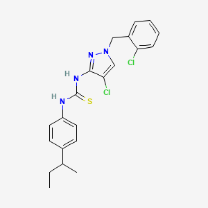 1-[4-(butan-2-yl)phenyl]-3-[4-chloro-1-(2-chlorobenzyl)-1H-pyrazol-3-yl]thiourea