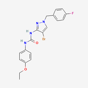 N-[4-bromo-1-(4-fluorobenzyl)-1H-pyrazol-3-yl]-N'-(4-ethoxyphenyl)urea