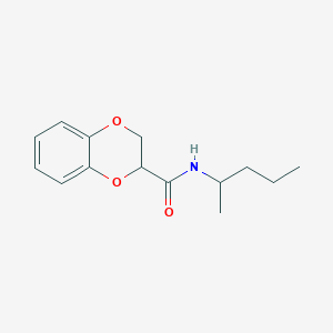 N-(1-methylbutyl)-2,3-dihydro-1,4-benzodioxine-2-carboxamide