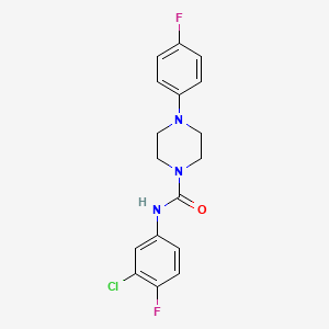 N-(3-chloro-4-fluorophenyl)-4-(4-fluorophenyl)piperazine-1-carboxamide