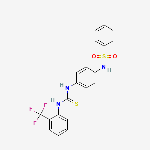 4-methyl-N-{4-[({[2-(trifluoromethyl)phenyl]amino}carbonothioyl)amino]phenyl}benzenesulfonamide