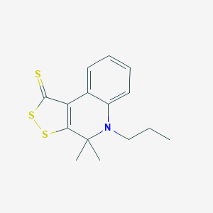 B412404 4,4-dimethyl-5-propyl-4,5-dihydro-1H-[1,2]dithiolo[3,4-c]quinoline-1-thione CAS No. 300690-45-3