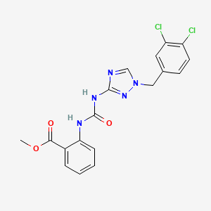 methyl 2-[({[1-(3,4-dichlorobenzyl)-1H-1,2,4-triazol-3-yl]amino}carbonyl)amino]benzoate