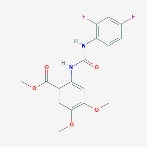 methyl 2-({[(2,4-difluorophenyl)amino]carbonyl}amino)-4,5-dimethoxybenzoate