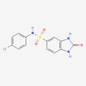 N-(4-chlorophenyl)-2-oxo-2,3-dihydro-1H-benzimidazole-5-sulfonamide