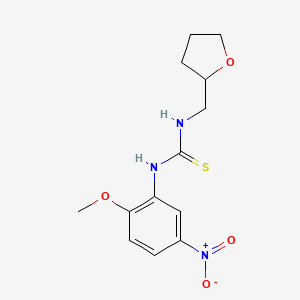 N-(2-methoxy-5-nitrophenyl)-N'-(tetrahydro-2-furanylmethyl)thiourea