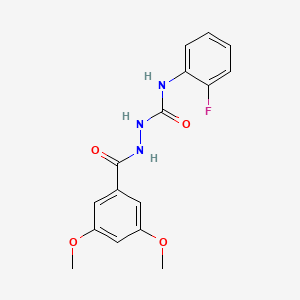 2-(3,5-dimethoxybenzoyl)-N-(2-fluorophenyl)hydrazinecarboxamide