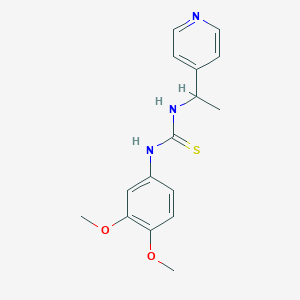 1-(3,4-Dimethoxyphenyl)-3-[1-(pyridin-4-yl)ethyl]thiourea