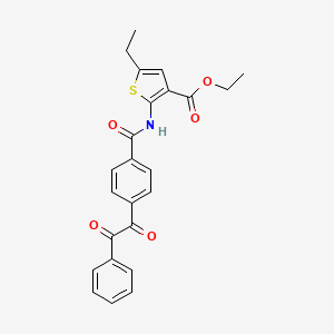 ethyl 5-ethyl-2-({4-[oxo(phenyl)acetyl]benzoyl}amino)-3-thiophenecarboxylate