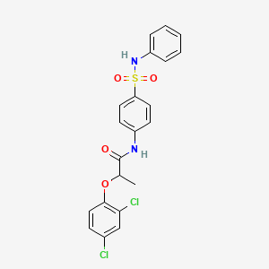 2-(2,4-dichlorophenoxy)-N-[4-(phenylsulfamoyl)phenyl]propanamide