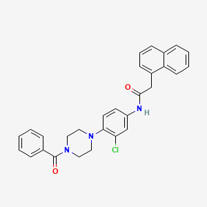 N-[4-(4-benzoylpiperazin-1-yl)-3-chlorophenyl]-2-naphthalen-1-ylacetamide