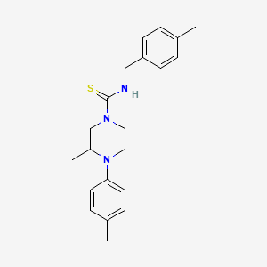 3-methyl-N-(4-methylbenzyl)-4-(4-methylphenyl)-1-piperazinecarbothioamide