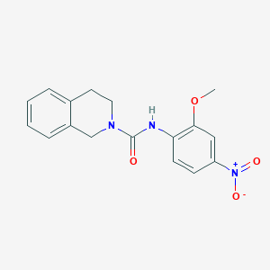 molecular formula C17H17N3O4 B4124213 N-(2-methoxy-4-nitrophenyl)-3,4-dihydro-2(1H)-isoquinolinecarboxamide 