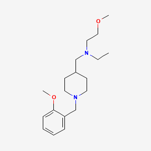 molecular formula C19H32N2O2 B4124221 N-ethyl-2-methoxy-N-{[1-(2-methoxybenzyl)-4-piperidinyl]methyl}ethanamine 