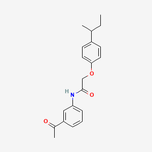 N-(3-acetylphenyl)-2-[4-(butan-2-yl)phenoxy]acetamide