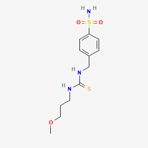 4-[({[(3-methoxypropyl)amino]carbonothioyl}amino)methyl]benzenesulfonamide