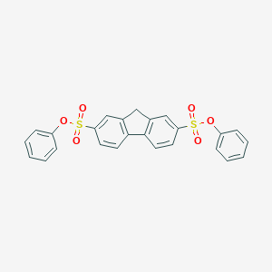 molecular formula C25H18O6S2 B412425 diphenyl 9H-fluorene-2,7-disulfonate 